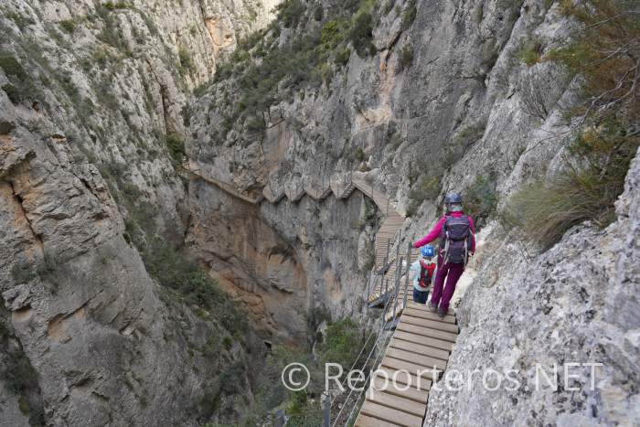 Caminando por las pasarelas